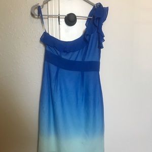 Blue Gianni bini one shoulder Florence dress